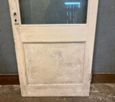 Wide White Half Glazed Door